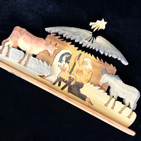Alaska Made Wooden Puzzle Nativity Jesus Mary Joseph Manger Christmas Bethlehem - Picture 14 of 14